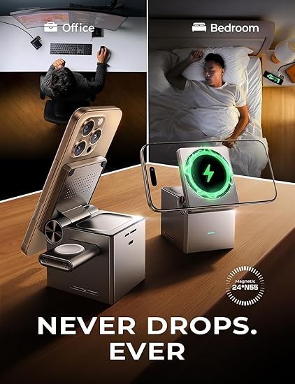 MagCube™ 3-in-1 Foldable Magnetic Wireless Charging Station