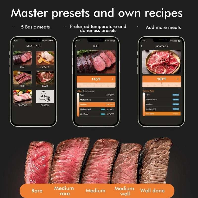 Smart Wireless BBQ Oven Thermometer