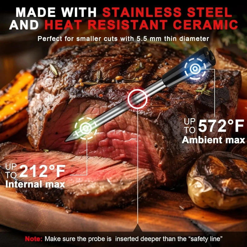 Smart Wireless BBQ Oven Thermometer